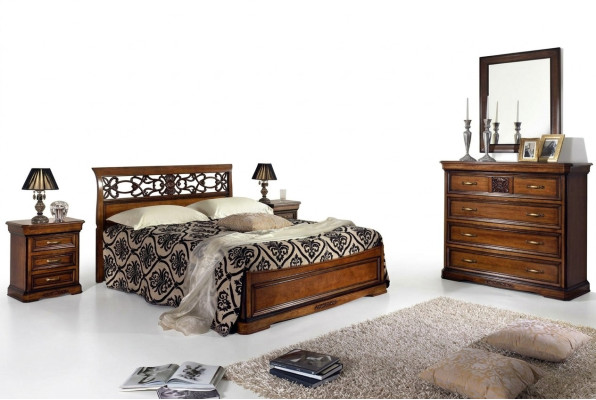Chambre Lit Table de chevet Lits Hôtel Double Ensemble Luxe Design neuf 3 pièces. Meubles