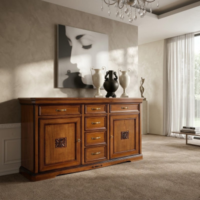 Commode Tiroirs Bois Commode Salon Buffet Armoire Armoires Solide neuf