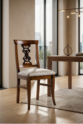 Chaises de salle à manger en bois Luxueux fauteuil marron Chaises Salle de séjour Meubles neufs