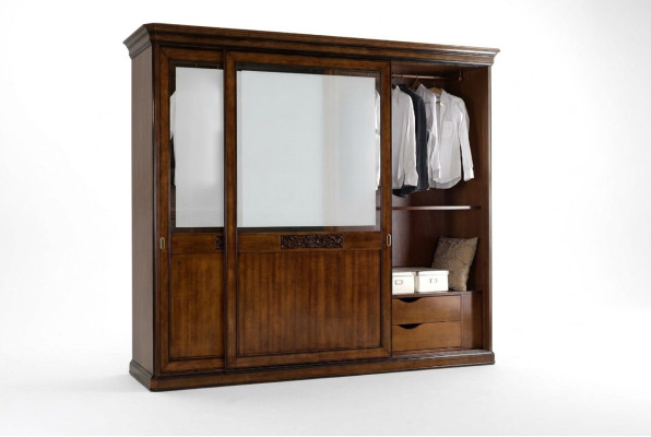 Portes coulissantes Armoire Ameublement Bois Italien Armoires de chambre