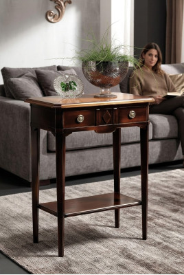 Tables Console Table Consoles Mobilier Console en bois Téléphone Side Italien