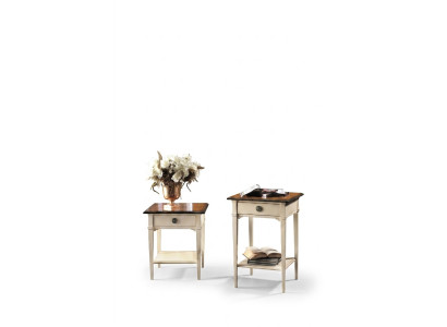 Tables de chevet pour consoles Chambre Table d'appoint Design moderne Mobilier en bois Blanc neuf