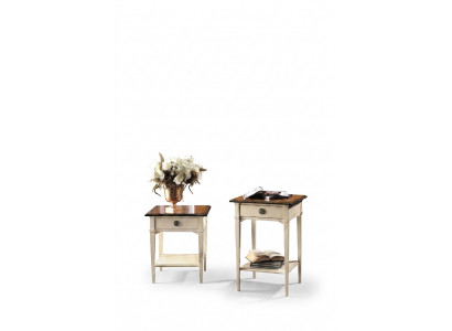 Tables de chevet pour consoles Chambre Table d'appoint Design moderne Mobilier en bois Blanc neuf