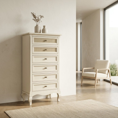 Commode Buffets Armoire en bois massif Meuble Commode Buffet Buffet Blanc