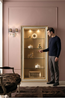 Vitrine Armoire en verre Vitrines Salon Vitrines Mobilier italien neuf