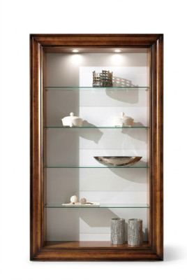 Vitrine de luxe Meubles en bois Armoires Étagère Classeur Armoire en verre Armoire antique