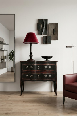 Commode Marron Buffet Bahut Commodes Meuble Armoire en Bois Massif Meubles Commodes