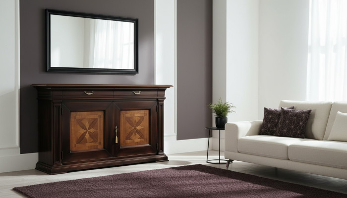 Commode Tiroirs Bois Commodes Salle de séjour Buffet Armoire Armoires Massif