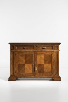 Commode avec miroir Console Meubles Commodes Garde-robe Design Luxe Buffet 2 pièces.