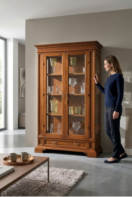 Salon Buffet Vitrine en Verre Vitrine Buffet en Bois Armoires de Cuisine Meubles