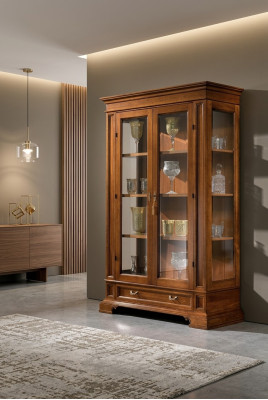 Salon Buffet Vitrine en Verre Vitrine Buffet en Bois Armoires de Cuisine Meubles