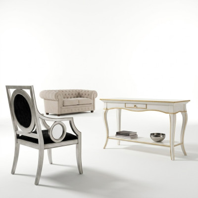 Tables de chevet pour consoles Chambre Table d'appoint Design moderne Mobilier en bois Blanc neuf