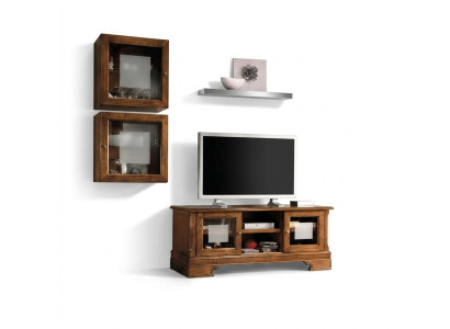 Set d'unité murale 3 pièces. Meuble TV Salon Vitrine Buffet Étagère Nouveaux meubles muraux de luxe