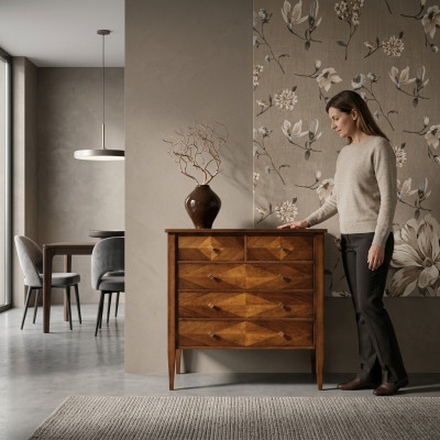 Ensemble de salon Commode Miroir Commodes Suite Groupe Design en bois Armoire nouvelle