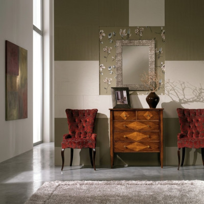 Ensemble de salon Commode Miroir Commodes Suite Groupe Design en bois Armoire nouvelle