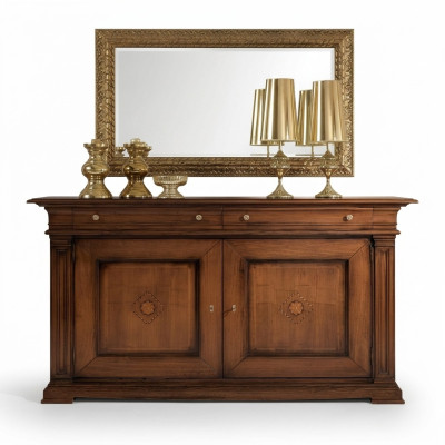 Commode Salle de séjour Commode Tiroirs Bois Buffet Armoire Armoires Massif neuf