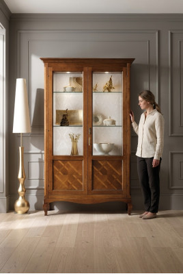Buffet de salon Vitrine Armoire en verre Vitrine Buffet en bois Armoires à vin Mobilier