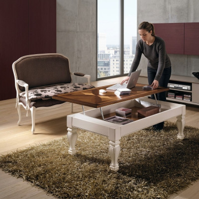 Table de salon de luxe Table basse Table en bois Tables de design Meubles italiens nouveaux