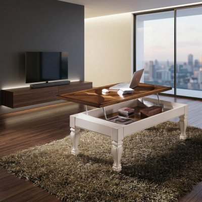 Table de salon de luxe Table basse Table en bois Tables de design Meubles italiens nouveaux
