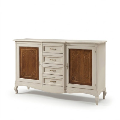 Commode Buffet Étagère Armoire Étagères Meubles en bois massif d'Italie Armoires
