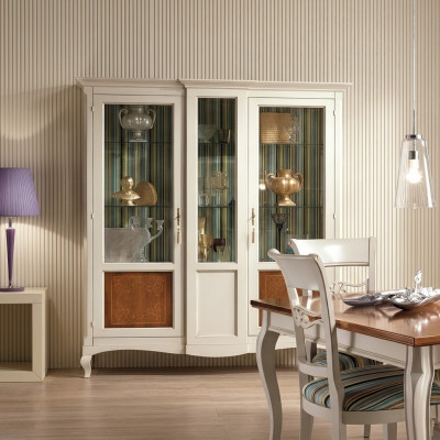 Vitrine Armoire Étagère Salon Bibliothèque Bois Armoire de bureau Armoires Italie