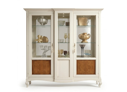 Vitrine Armoire Étagère Salon Bibliothèque Bois Armoire de bureau Armoires Italie