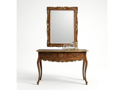 Console Commode table murale Classique r Consoles Table console avec miroir Luxe