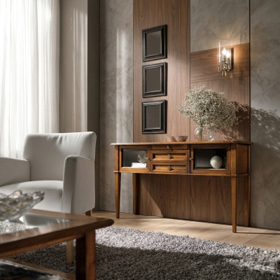 Table console Design Bois Table Console Buffets de luxe Nouvelle table console Cabinet