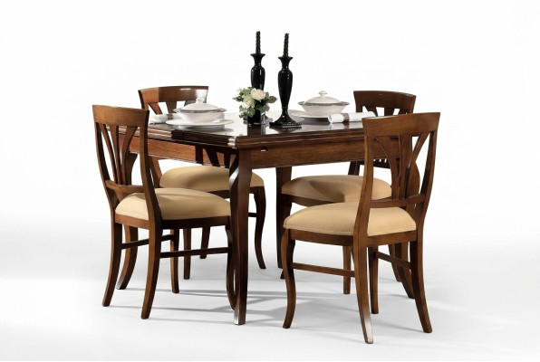 Table à manger Style Antique Meubles en bois massif Tables à manger italiennes Table en bois Tables