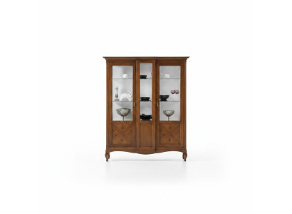 Vitrine Bois Meubles de Luxe Armoire Classique Buffet Armoire Italienne Marron