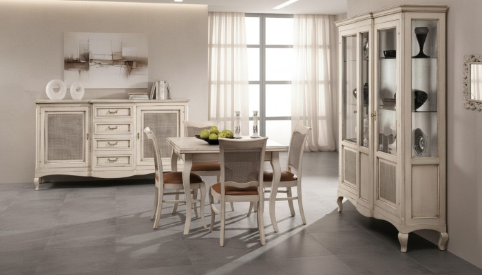 Table Table à manger Style antique Meubles en bois massif Tables en bois italien