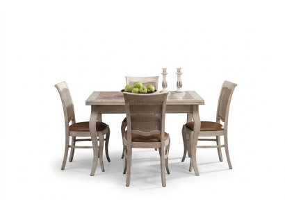 Table Table à manger Style antique Meubles en bois massif Tables en bois italien