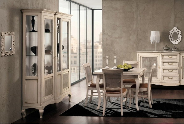 Vitrines en bois Armoire en verre Buffet en bois massif Vitrine Meuble de salon Bois massif