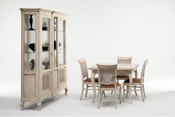Vitrines en bois Armoire en verre Buffet en bois massif Vitrine Meuble de salon Bois massif