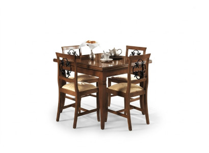 Tableaux de salle à manger italiens Table en bois Meubles Table de salle à manger Style antique Bois massif