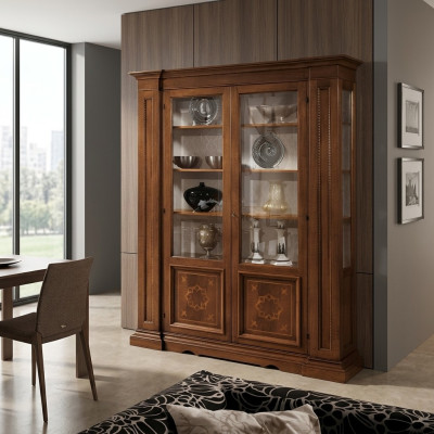 Bahut Vitrines en bois massif Bahut de salon Bahut Vaccari cav giovanni