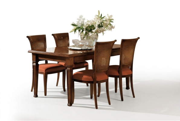 Table à manger de luxe Design de meubles italiens Ameublement Tables Table en bois massif neuf