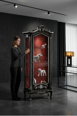 Vitrine Armoire Vitrines Salon Armoires Buffet Meubles italiens Bois