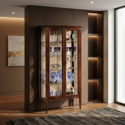Salle de séjour Buffet en verre Armoire Vitrine Buffet en bois Salle à manger Armoires en bois Meubles