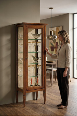 Salle d'exposition du salon Armoire Livres Étagère Buffet Meuble classique Étagères Bois