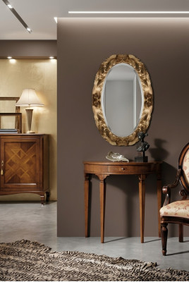 Consoles Table Commode avec Miroir Ensemble de meubles de luxe Console 2 pièces. Fabriqué en Italie