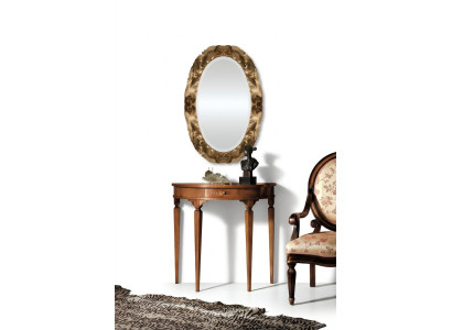 Consoles Table Commode avec Miroir Ensemble de meubles de luxe Console 2 pièces. Fabriqué en Italie