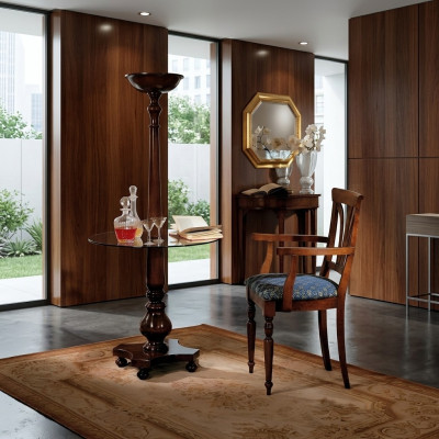 Chaises de salle à manger Chaise de luxe Chaise en bois marron Fauteuil Fauteuil de salon Mobilier neuf