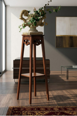 Stand de fleurs Stand de fleurs Support de vase Support de pot de fleurs en bois massif