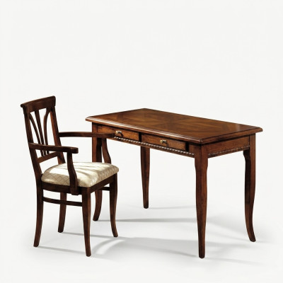 Secrétaire de bureau Mobilier italien Table Chaise Ensemble de bureau 2 pièces Ameublement
