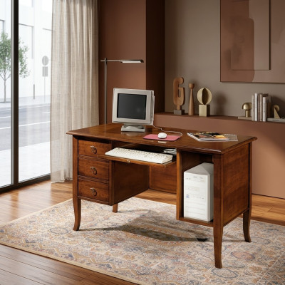 Mobilier de bureau italien Table de bureau Mobilier de bureau Bureau Tables en bois massif Nouveau