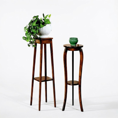Stand de fleurs Stand de fleurs Support de vase Support de pot de fleurs en bois massif réel