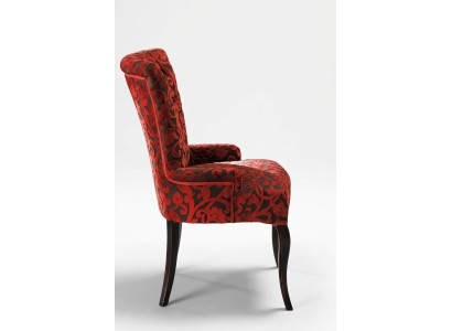 Salon Chaises inclinables Luxueux Fauteuil Chaise Bois Marron Meubles italiens Tapisserie