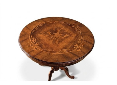 Tables de salle à manger, Meubles ronds Table à manger de luxe Ronde Table en bois massif Italie nouveau.