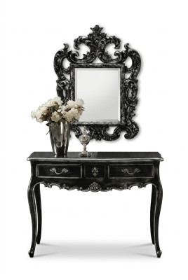Console Commode table murale Classique r Consoles Console avec miroir Luxus